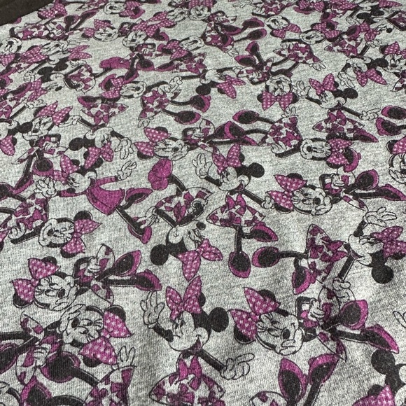 LulaRoe Minnie Mouse Randy tee size small black purple grey. - Picture 4 of 4